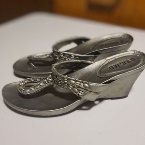 Unlisted Studded Silver Sandals Size 8